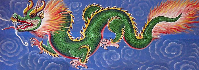 Dragon in Wat Luang, Chiang Khong